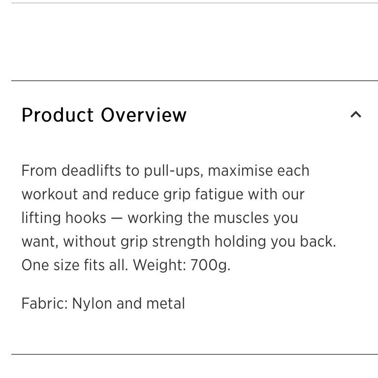 MyProtein Lifting Hooks (Grip straps), Sports Equipment, Exercise & Fitness, Toning & Stretching