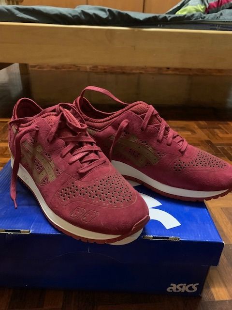 NEW Asics Gel Lyte III LC Burgundy Men UK 8.5 US9.5