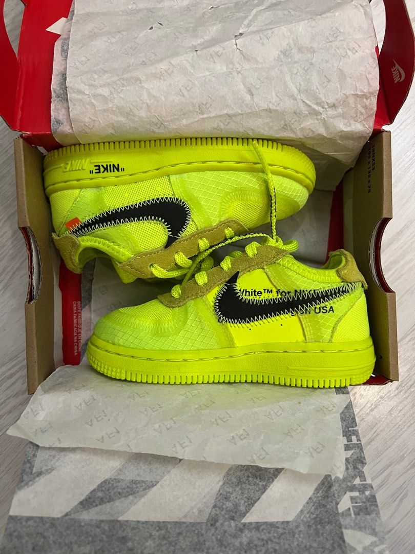 Nike Air Force 1 Off White The Ten Volt TD, 男裝, 鞋, 波鞋- Carousell