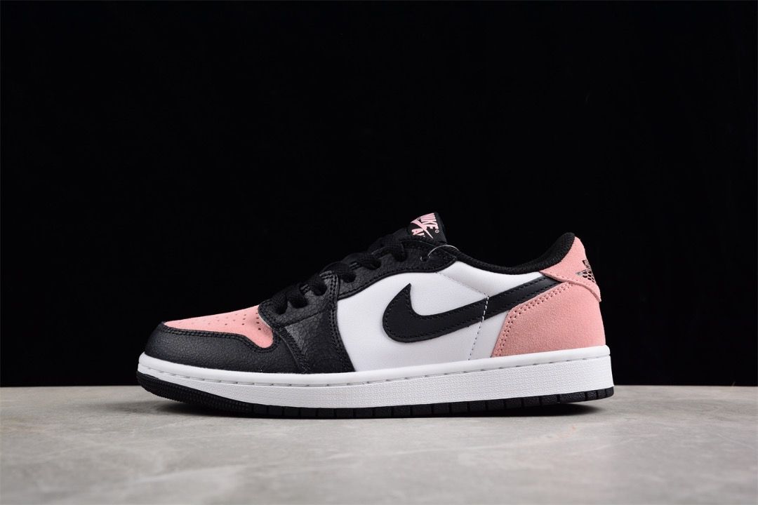Nike air jordan 1 black pink cheap