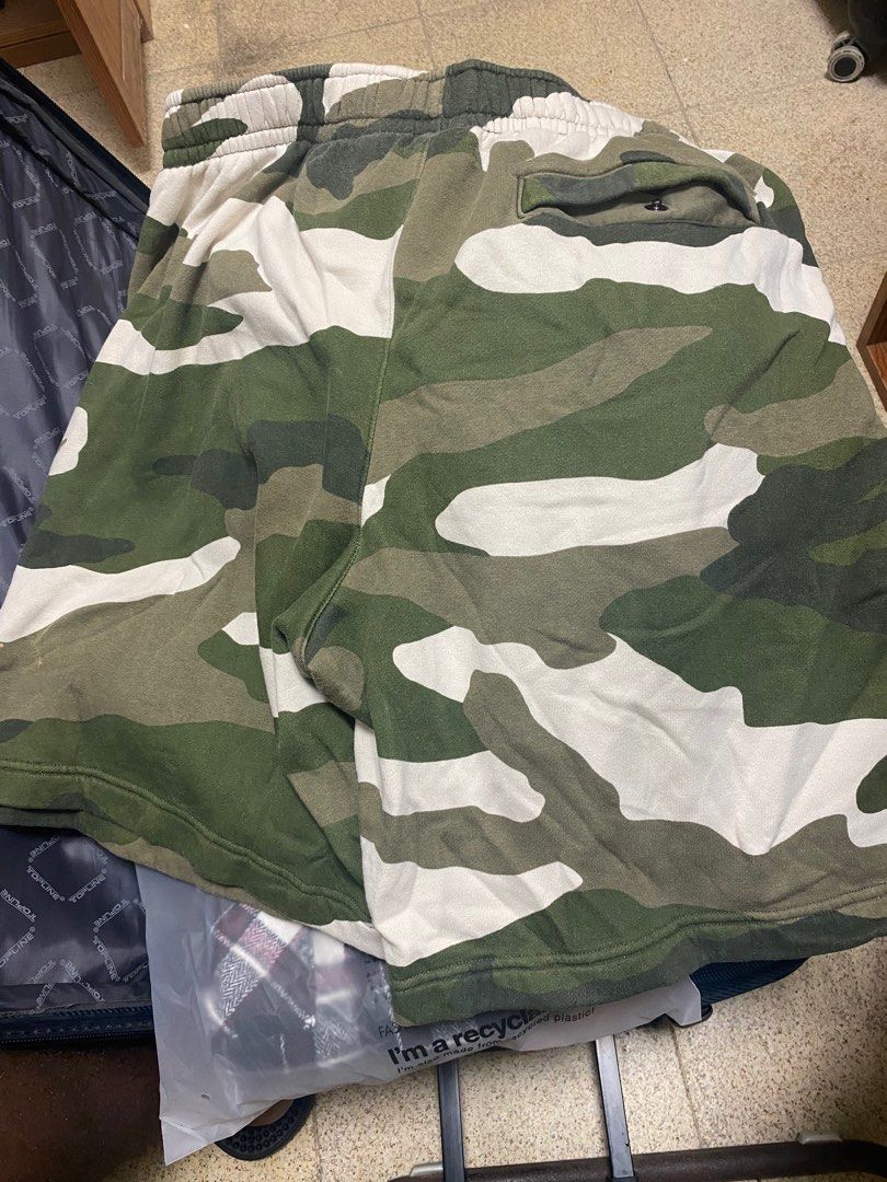 Camo fleece shorts store