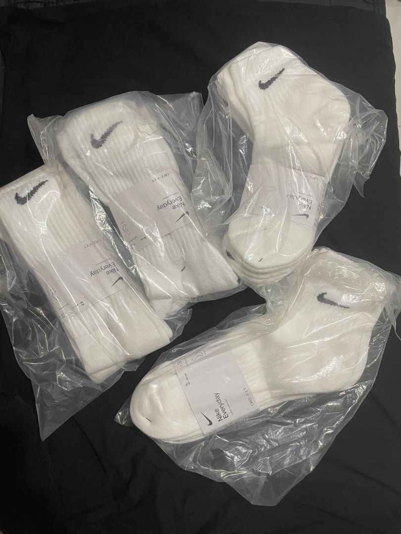 nike crew socks xl white