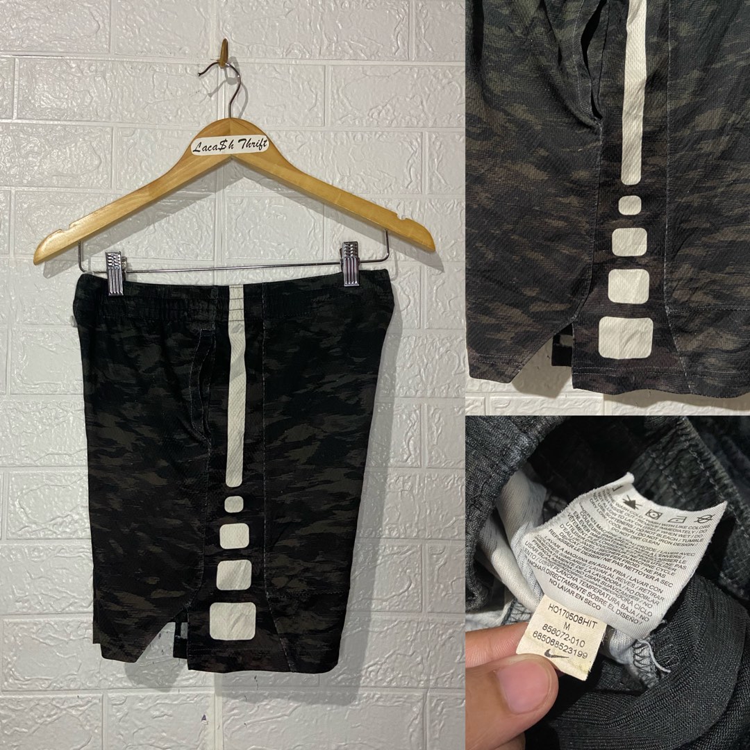 NIKE ELITE SHORT (Camo) dfgrzs, Men's Fashion, Bottoms, Shorts on Carousell