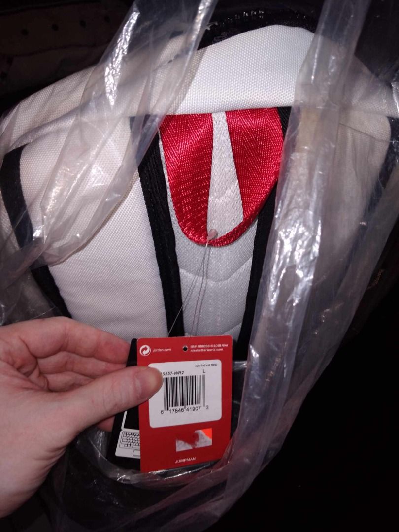 Nike Jordan backpack jumpman laptop bag white, Men's Fashion, Bags ...