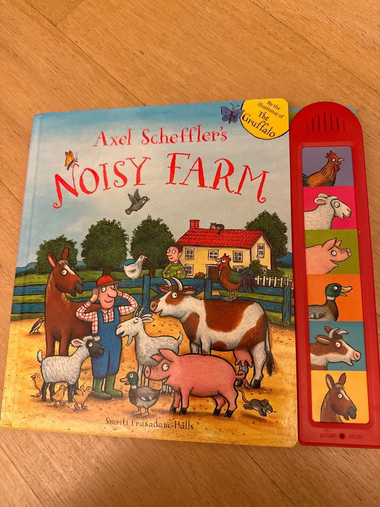 by　Farm　Noisy　Scheffler's,　小朋友書-　書本　Axel　文具,　興趣及遊戲,　Carousell