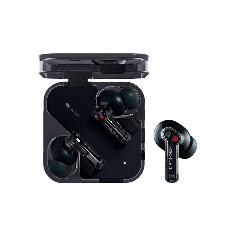 Nothing Ear 2 Hi-Res Wireless Earbuds, 2023 New Noise Cancelling Headphones  with Dual Chamber Design, Bluetooth Earbuds for iPhone, Android, 4.5g