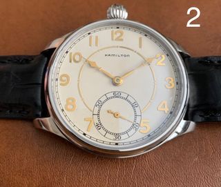 💡BEST DEAL-SALE [UNWORN BNIB] Authentic Amazing Hamilton 917 in-house movement Brand New Old Stock “Driver’s Watch / Racer’s Watch” 44mm Diameter (Watch 2 of 7) 