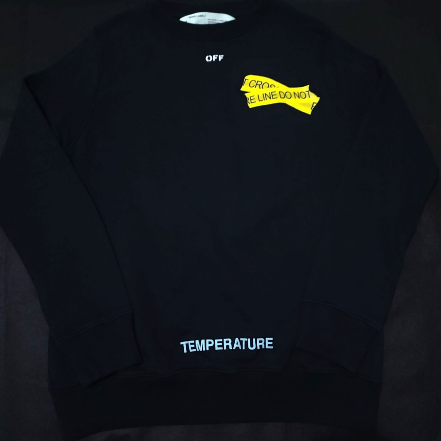 Off white firetape crewneck top
