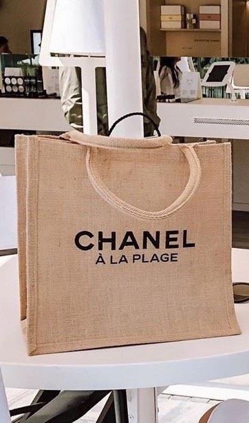 CHANEL, Bags, Chanel A La Plage Vip Gift Jute Beach Tote
