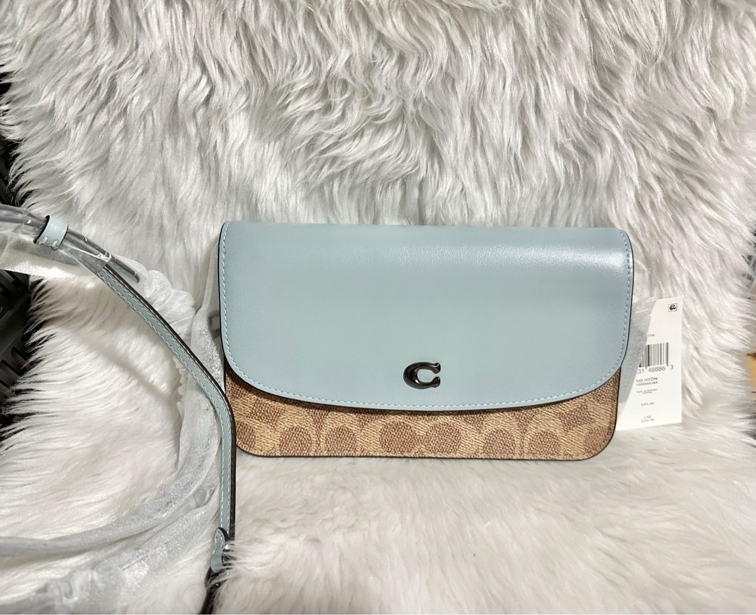 Original COACH Hayden Crossbody In Signature Canvas/ Tan Aqua, Luxury
