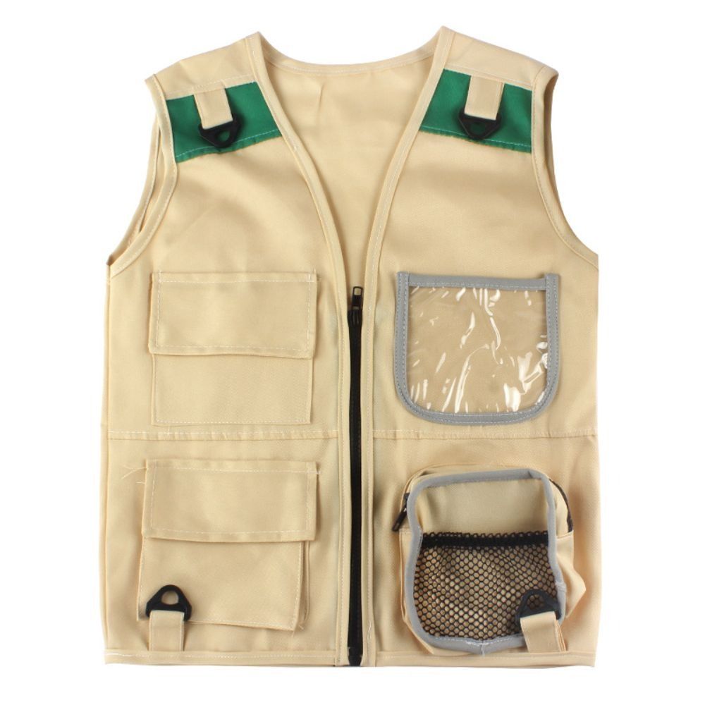 Outdoor Adventure Kit for Young Kids Cargo Vest and Hat Set