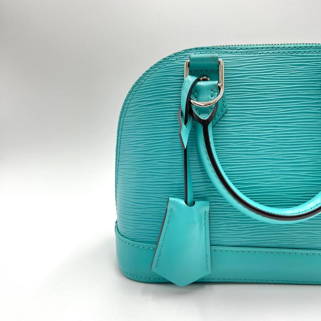 Louis Vuitton Alma BB Epi Leather Ocean Green Turquoise, Luxury, Bags &  Wallets on Carousell