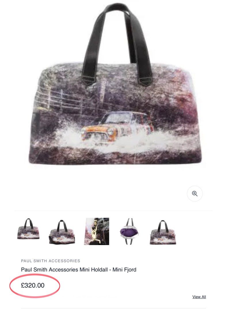 Mini Accessory Mini Cooper Duffle Bag PAUL SMITH MINI COOPER