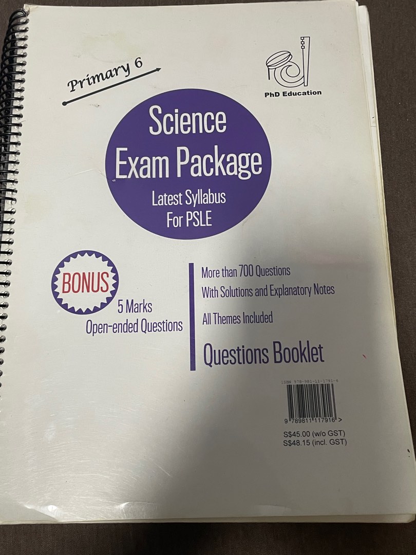 PhD Education Science PSLE Exam Package, Hobbies & Toys, Books