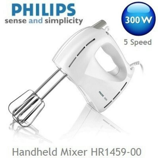PHILIPS Daily Collection Mixer HR1459/300W, 5 Speeds + Turbo