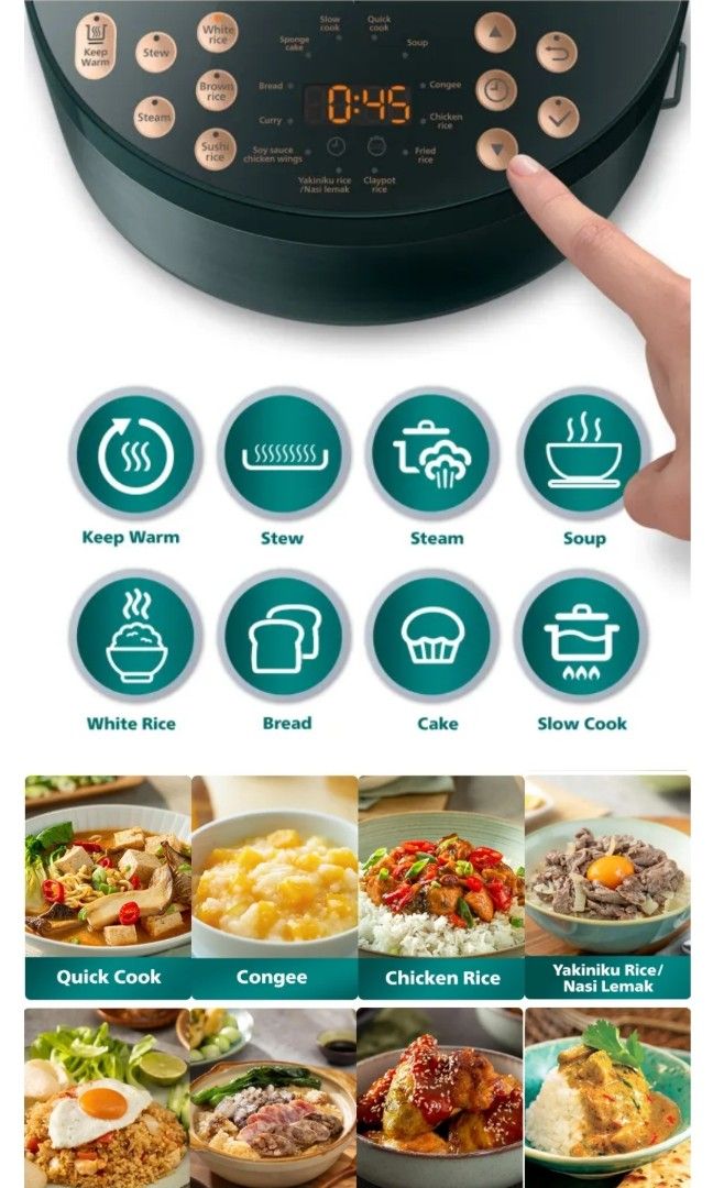 Philips pressure cooker chicken rice clearance