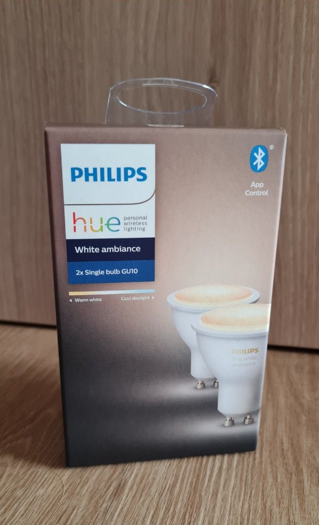 Philips Hue White Ambiance GU10 spot dimmable (3-pack) - 5W 350lm