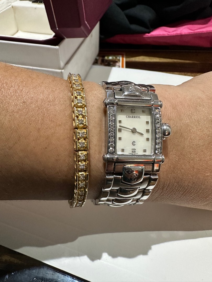 Phillippe Charriol Colvmbvs diamond watch, Luxury, Watches on Carousell