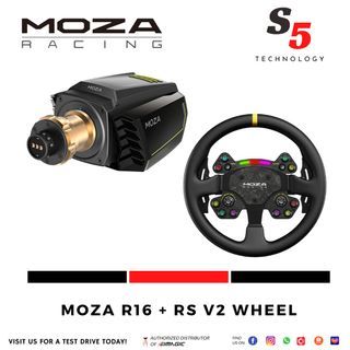 PM FOR BEST PRICE - Moza R16 direct drive  +  RS wheel bundle/ ddw / sim racing wheelset / simracing / sim racing / eracing / esports / driving simulator / racing wheel / steering wheel / Moza Direct Drive