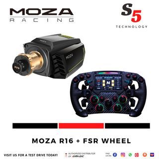 PM FOR BEST PRICE - Moza R16 direct drive  + FSR  wheel bundle/ ddw / sim racing wheelset / simracing / sim racing / eracing / esports / driving simulator / racing wheel / steering wheel / Moza Direct