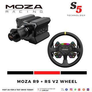 PM FOR BEST PRICE - Moza R9 wheelset + RS wheel bundle / moza racing simracing / sim racing / eracing / esports / driving simulator / racing wheel / steering wheel / Moza Direct Drive