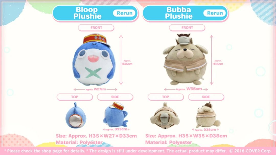 PREORDER Hololive EN 3rd Anniversary Celebration Merchandise Plush ...