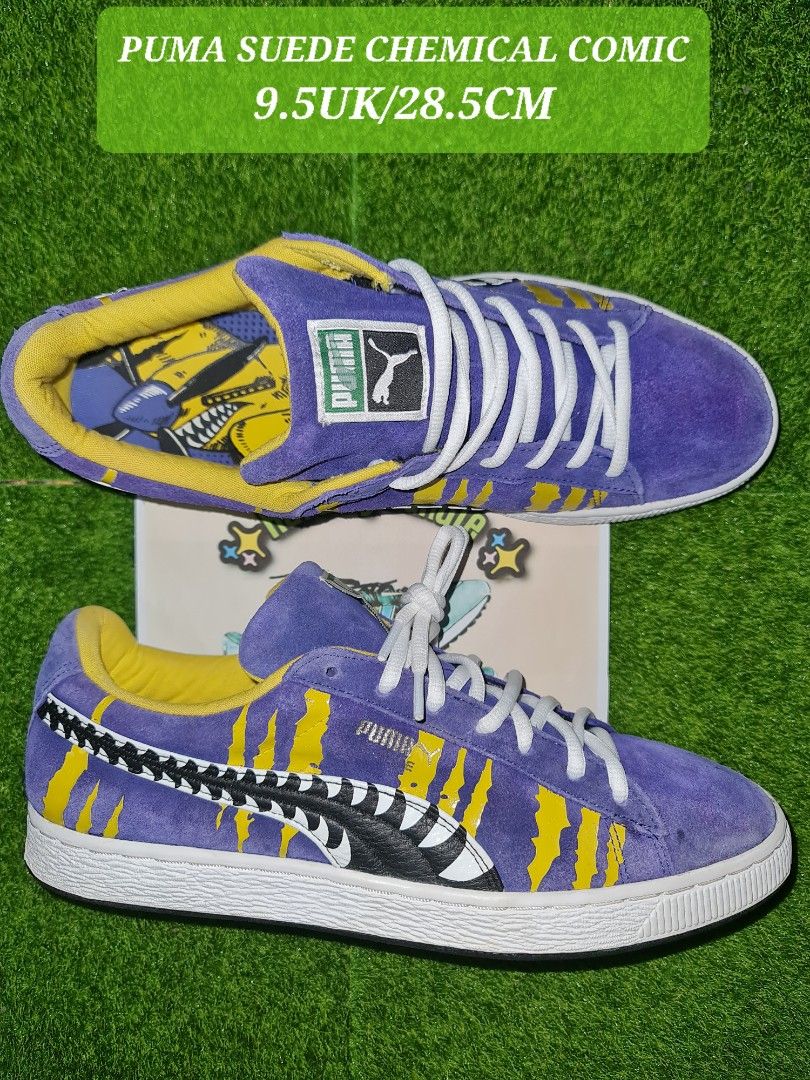 PUMA SUEDE CHEMICAL COMIC 9.5UK 28.5CM Men s Fashion Footwear