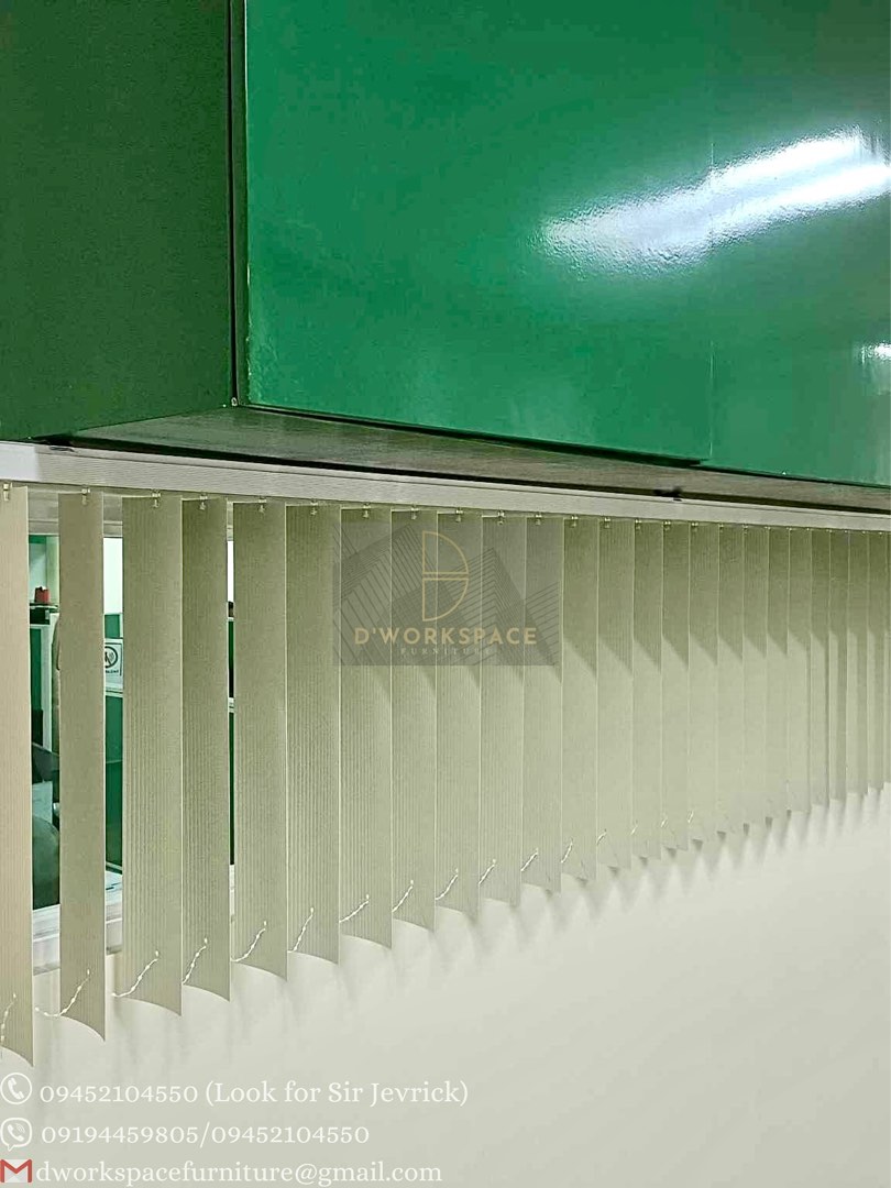 PVC Vertical Window Blinds, Furniture & Home Living, Home Decor