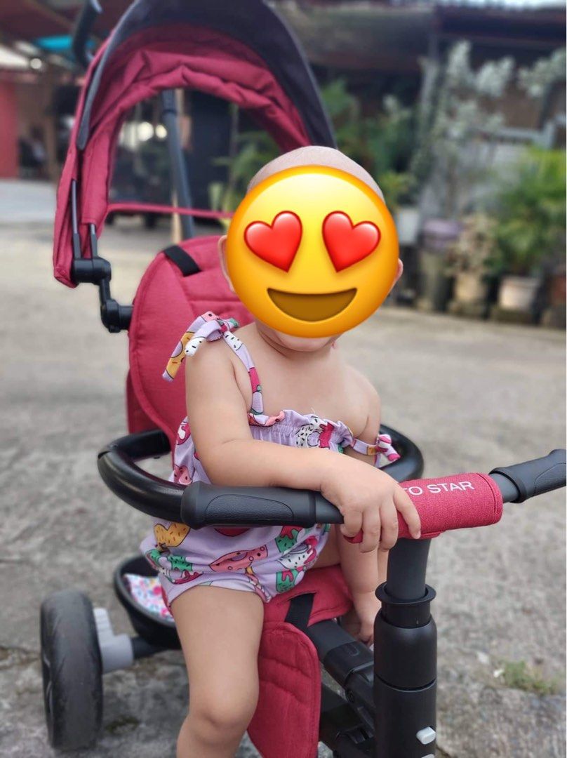 Q Play Rito Star Foldable Bike (Category: Strollers) located in Meycauayan. Submitted by clarissem (Listing ID 1254744828, Image 1). Description: Selling my baby’s Q Play Rito Star Foldable Bike for only 5,000. Used but not abused. RFS. Decluterring.