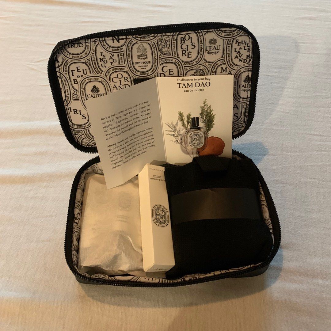 Kit Amenity Diptyque – Noir – Avec échantillon Do Son 10 Ml – Neuf