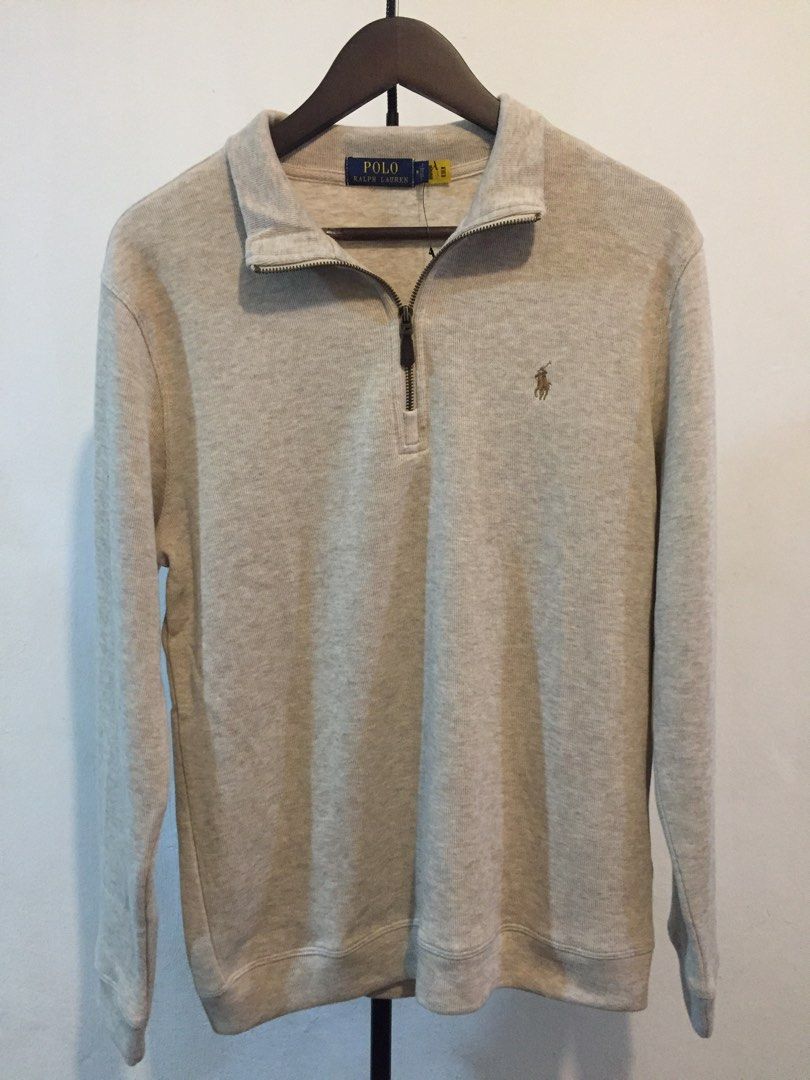 Ralph Lauren Polo Beige Quarterzip Sweater Medium (Category: Tshirts & Polo Shirts ) located in Bulacan. Submitted by perfumery (Listing ID 1254680906, Image 3). Description: Brand new Beige Size M on tag with dimensions: 19x27in.
