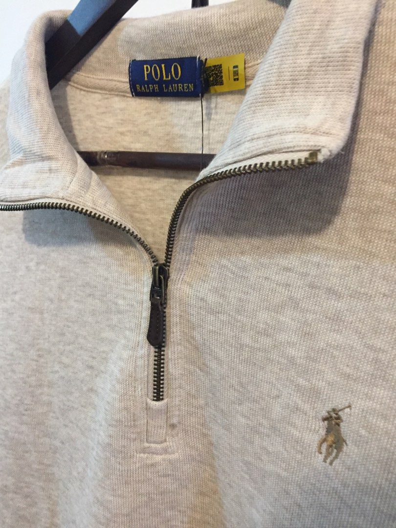 Ralph Lauren Polo Beige Quarterzip Sweater Medium (Category: Tshirts & Polo Shirts ) located in Bulacan. Submitted by perfumery (Listing ID 1254680906, Image 2). Description: Brand new Beige Size M on tag with dimensions: 19x27in.