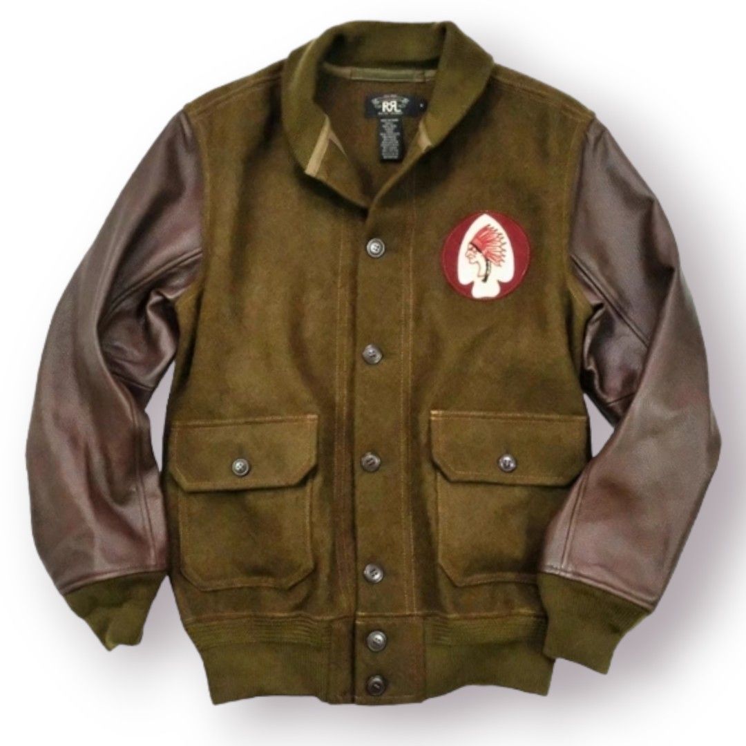 Rrl online varsity jacket
