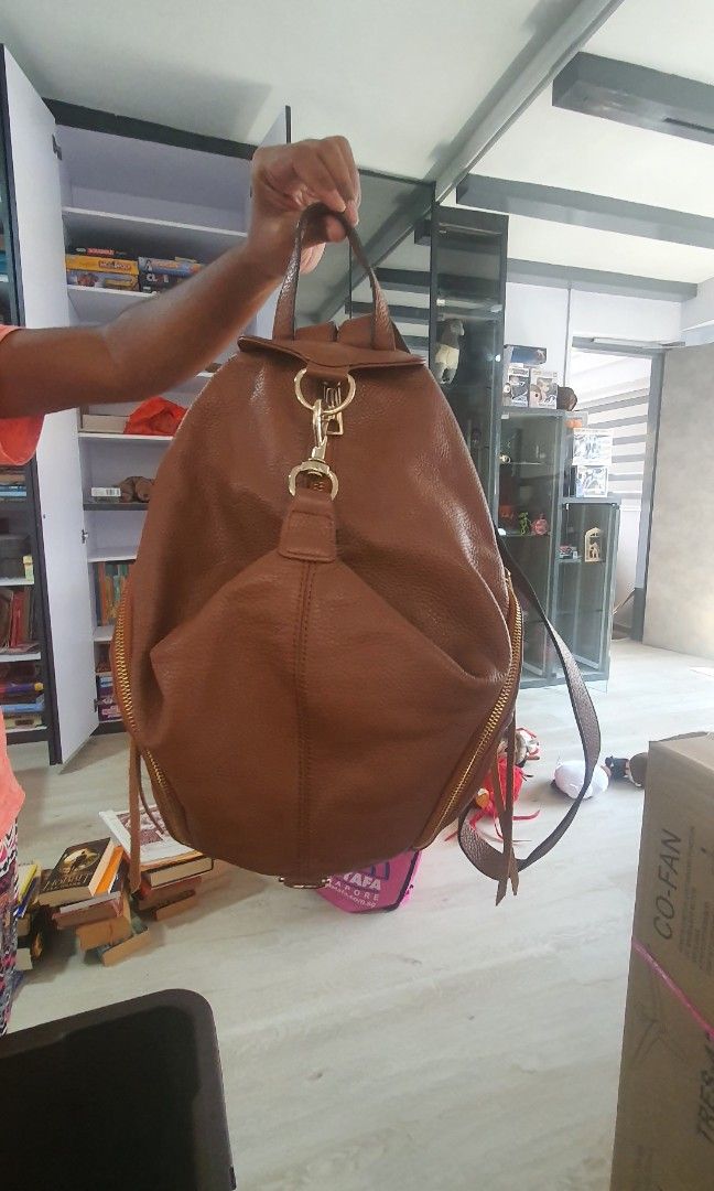 Rebecca Minkoff Julian Backpack brown Luxury Bags Wallets on