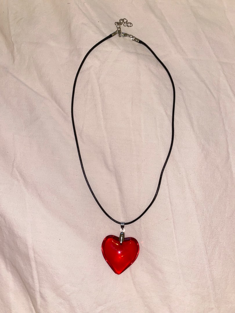 red heart necklace Women s Fashion Jewelry Organisers