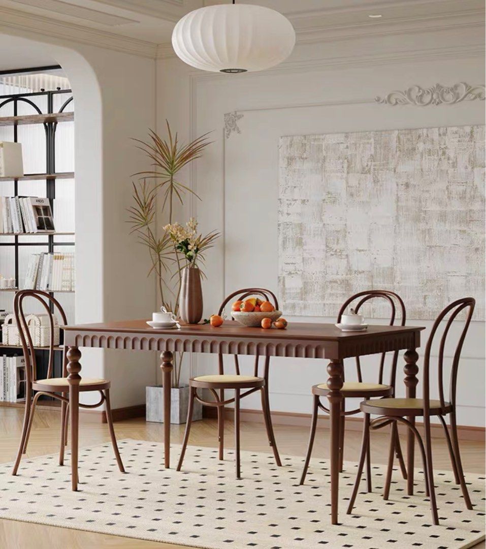 Single Rode On Table RODE Vintage Solid Wood Dining Table, Furniture & Home Living ...