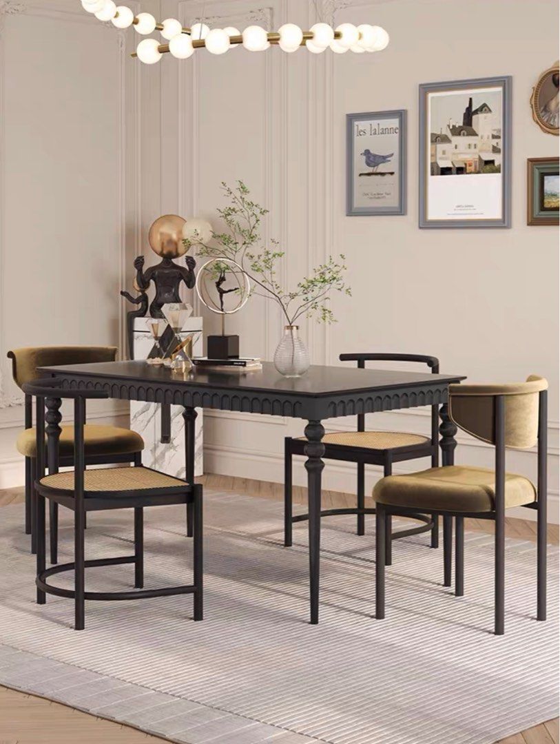 Single Rode On Table RODE Vintage Solid Wood Dining Table, Furniture & Home Living ...
