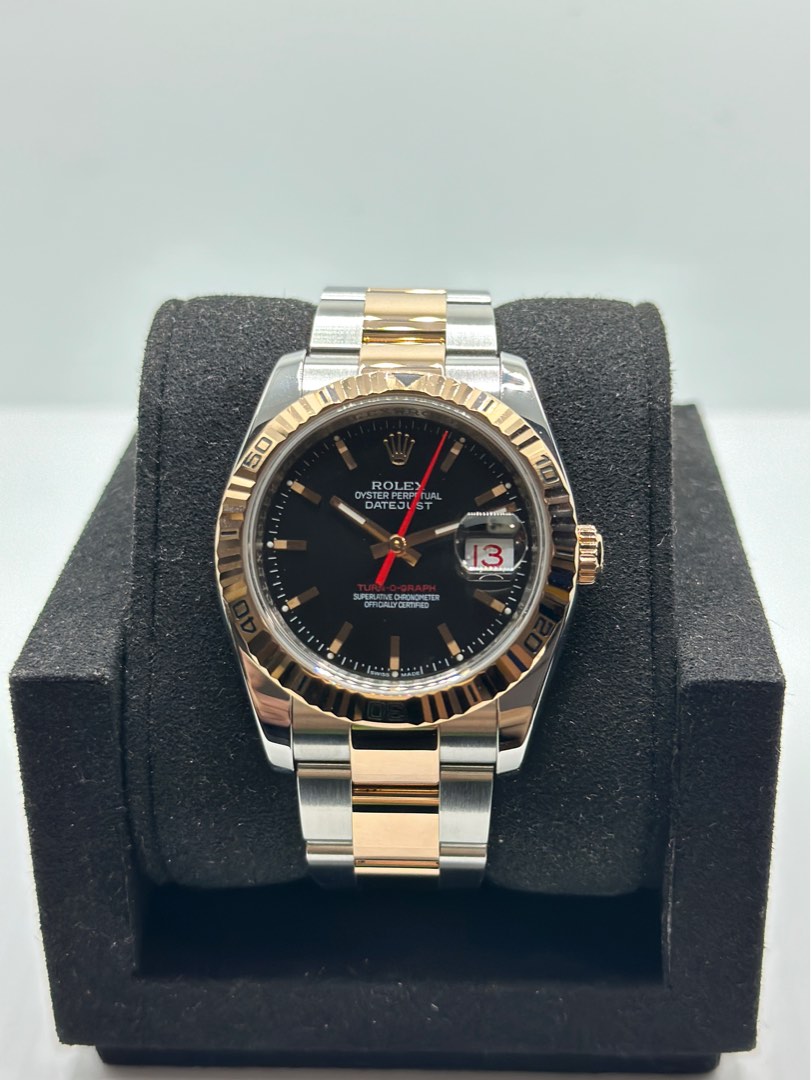 Rolex 116261 Datejust Turn O Graph Rose Gold 36mm, Luxury, Watches