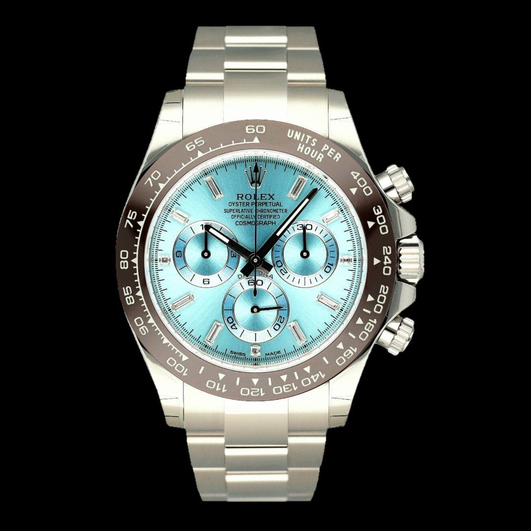Rolex Cosmograph Daytona in Platinum Brown Ceramic Bezel 116506