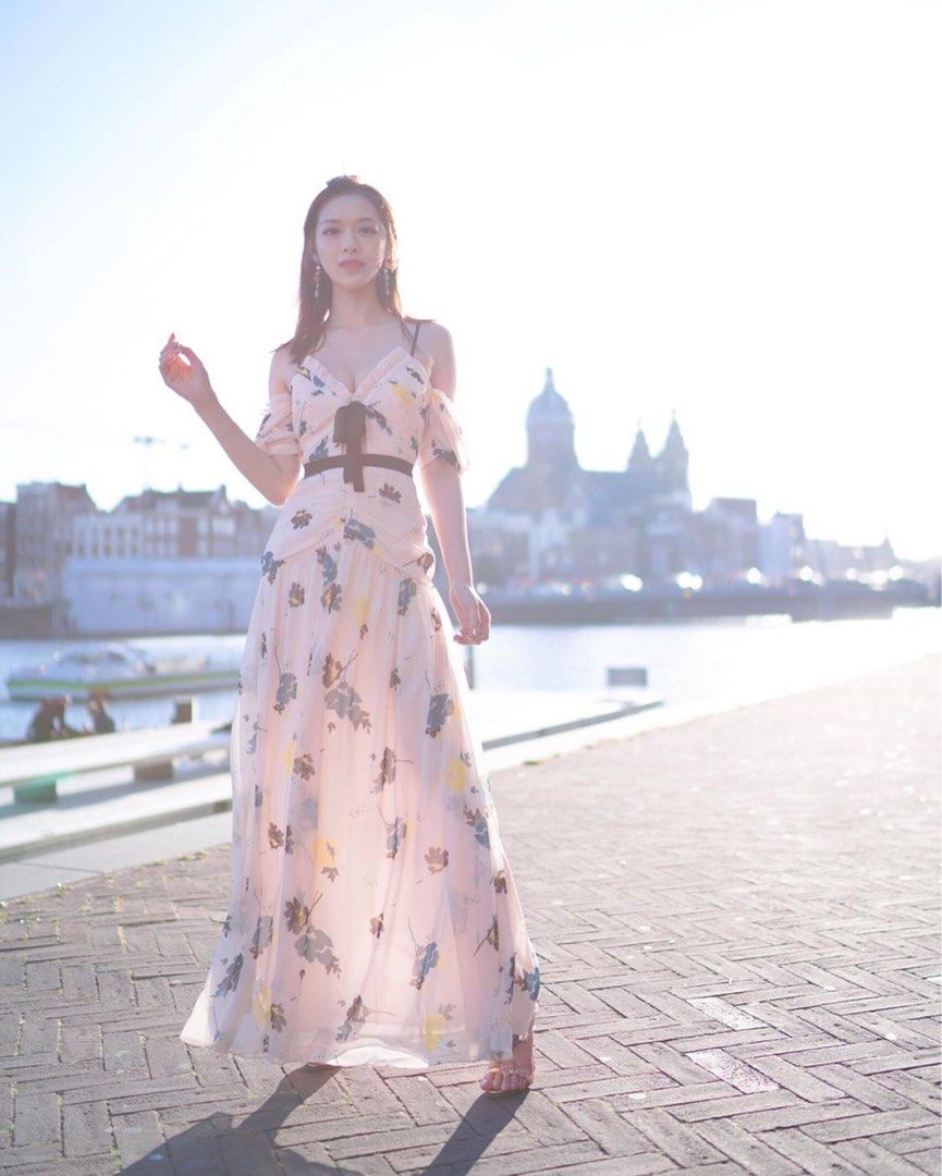 Self portrait clearance floral maxi dress