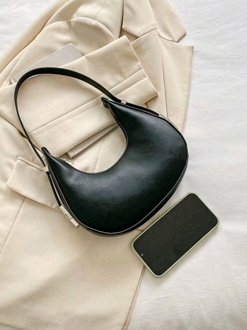 Brown Curved Hobo Bag - PEDRO TH