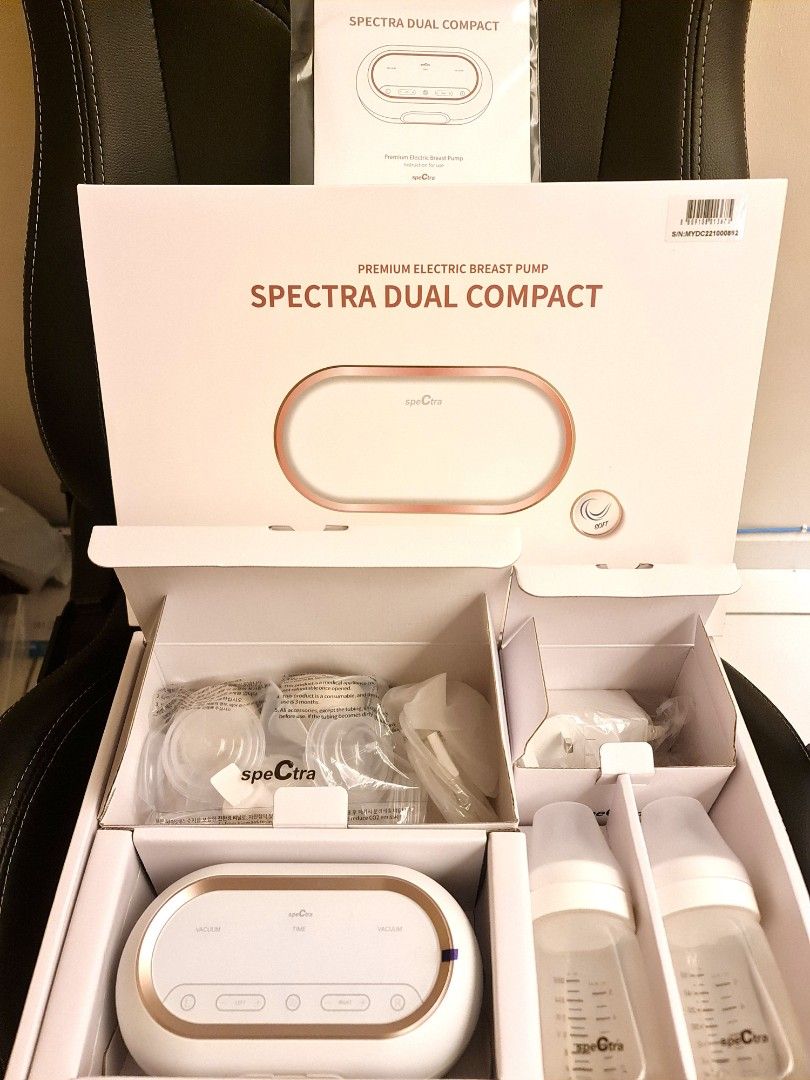 Spectra Dual Compact Portable Electric Breast Pump Dual Breast Pump Set +  Gift