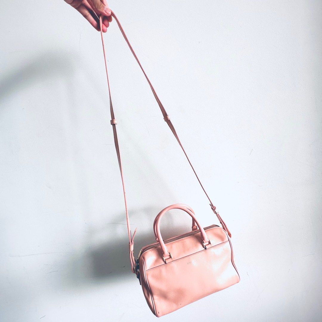 Yves Saint Laurent, Bags, Authentic With Serial Number Light Pink Ysl  Mini Boston Bag