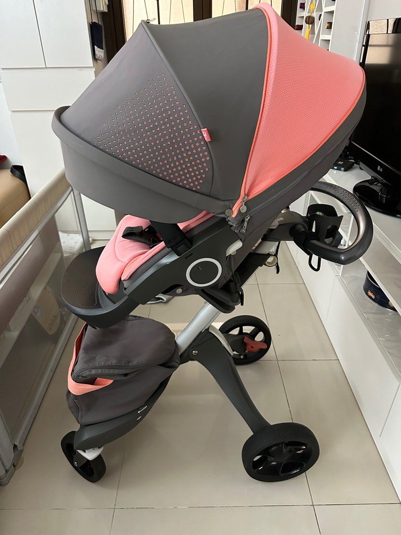 Stokke xplory Athleisure coral stroller bb