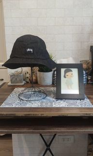 Stussy 藍黑色丹寧漁夫帽