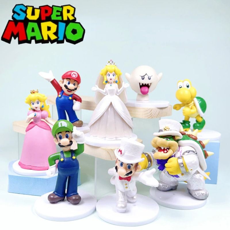 10 Cm With Color Boxes Pvc Plastic Mario Bros Mario Toys Mario Figure - Buy  Mario Figure,Mario Toys,Mario Bros Product on