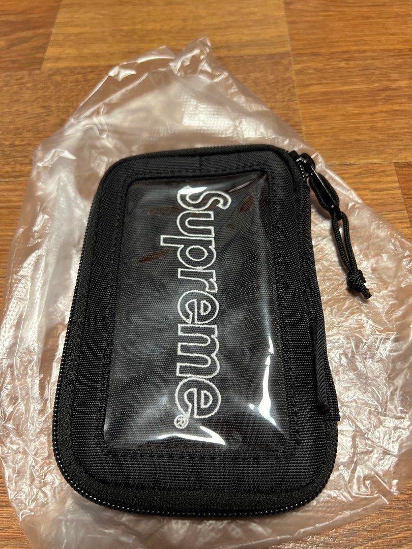 Supreme small zip pouch black hotsell