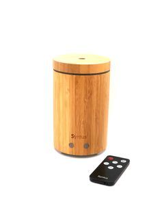 Syntus Essential Oil Diffuser, Real Bamboo Diffuser 160ml Ultrasonic Aromatherapy Diffusers with Remote Control