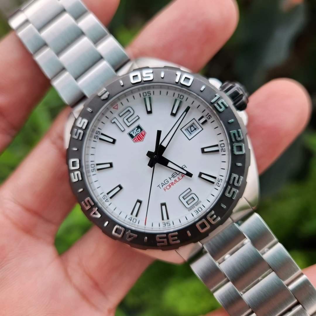 Tag heuer f1 outlet white face