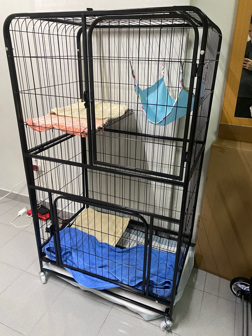 Tall small animal cage online